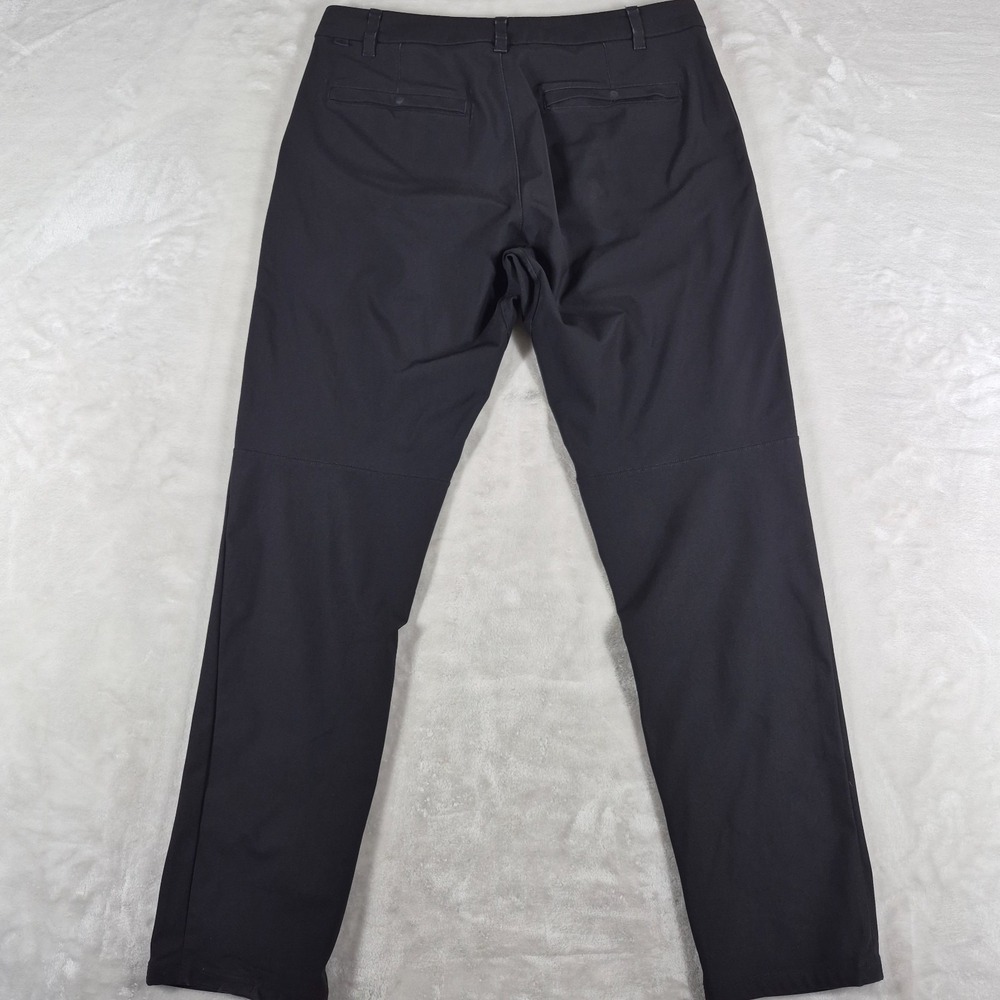 Lululemon Commission Pants Men's 33x31 Black Warpstreme Casual Classic LM5985S - Picture 6 of 9